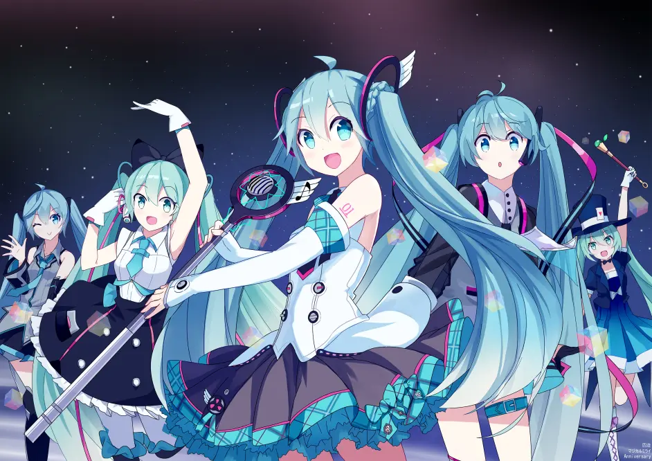 初音未来5000+张 横图电脑壁纸图片合集分享 压缩包总共10.8g